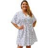 robe grande taille a petit pois