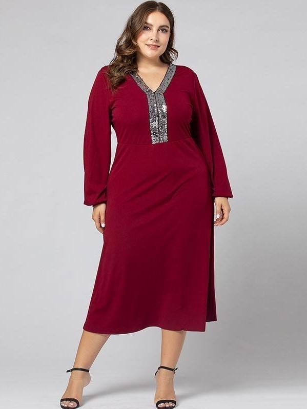 robe manches longues grande taille