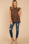 blouse boheme chic leopard