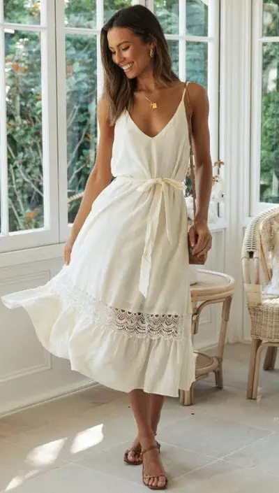 robe blanche legere