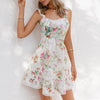 robe blanche romantique fleurie