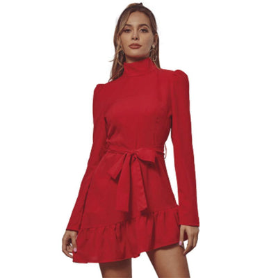 Robe Bohème Rouge Courte Style