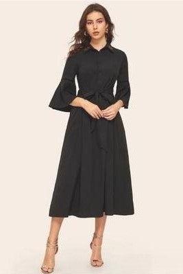 Robe Longue Noire Style Boheme mode