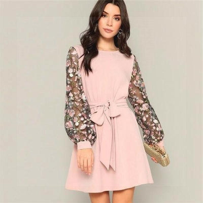 Robe Rose Bohème Chic luxe