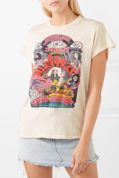 T Shirt Vintage Rock Led Zeppelin de qualite