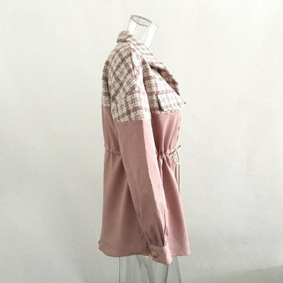 blouse chemise rose a manches longues style